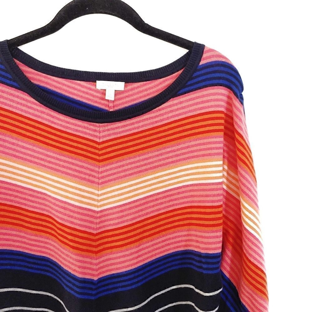 Talbots Striped Dolman Sweater Multicolor Small Women's - Picture 3 of 6